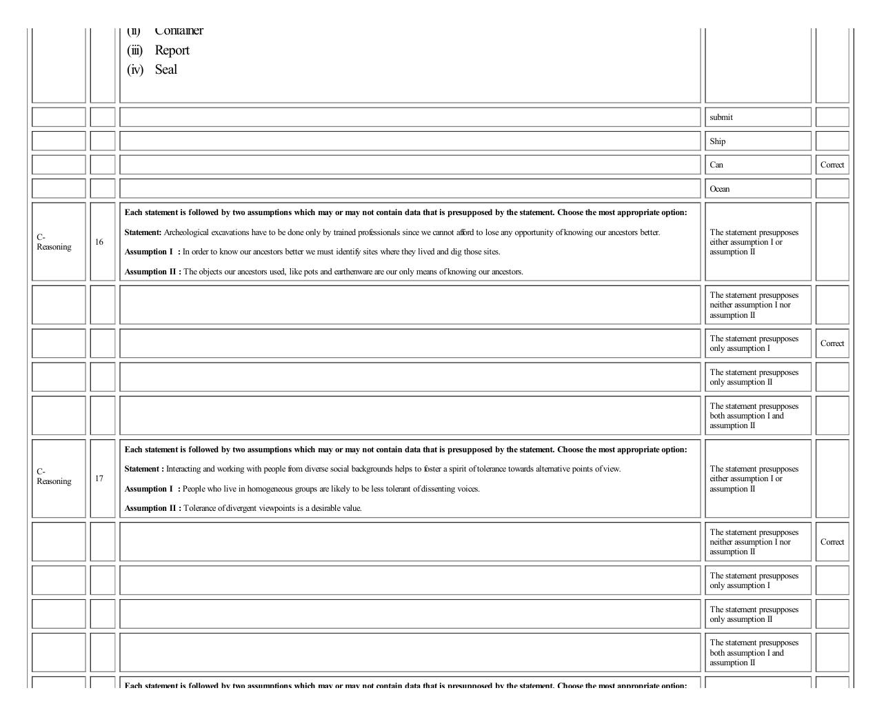 MICAT Sample Questions 2 - Page 17