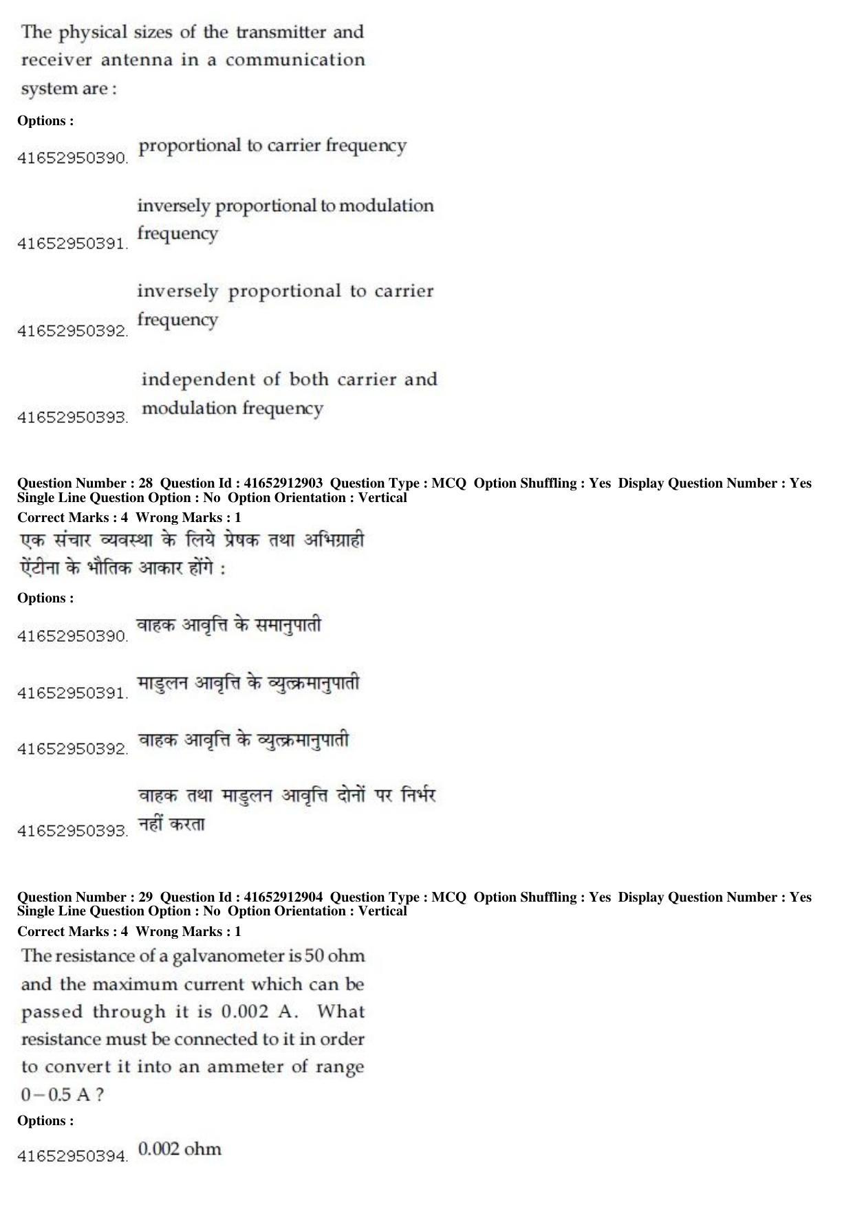 JEE Main 2019 Paper I Question Paper (9th April 2019 Shift 2) - Page 28