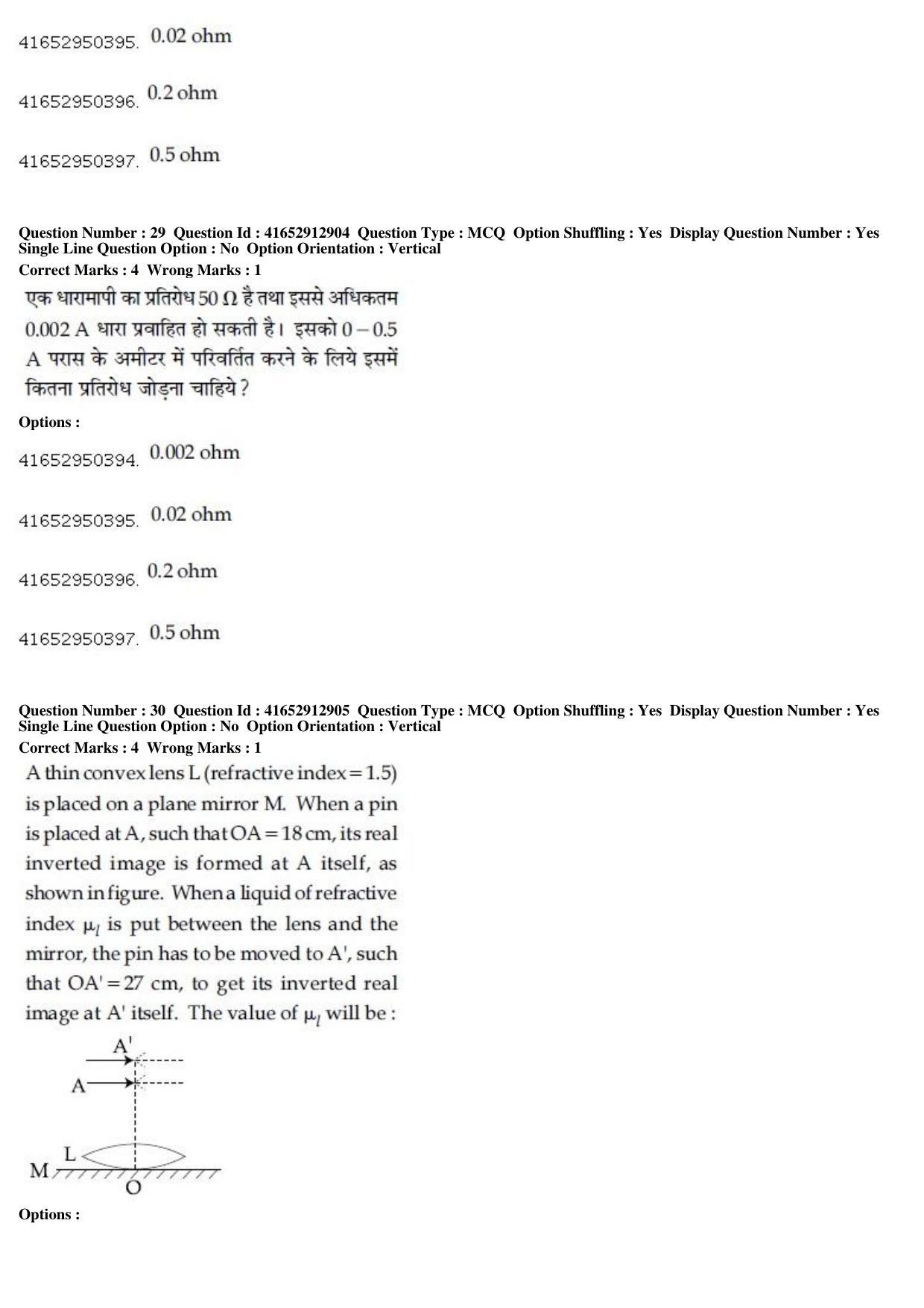 JEE Main 2019 Paper I Question Paper (9th April 2019 Shift 2) - Page 29