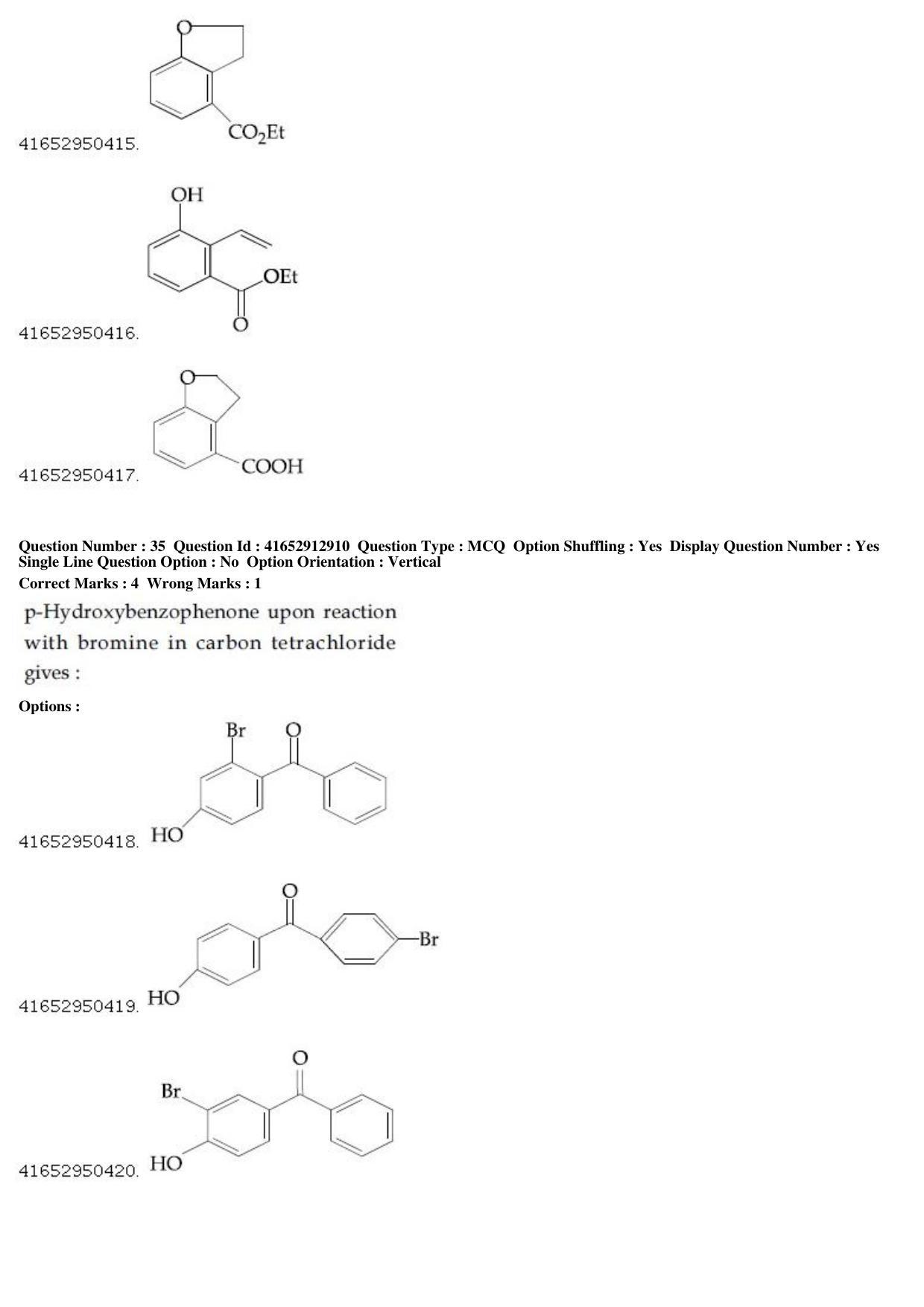 JEE Main 2019 Paper I Question Paper (9th April 2019 Shift 2) - Page 35