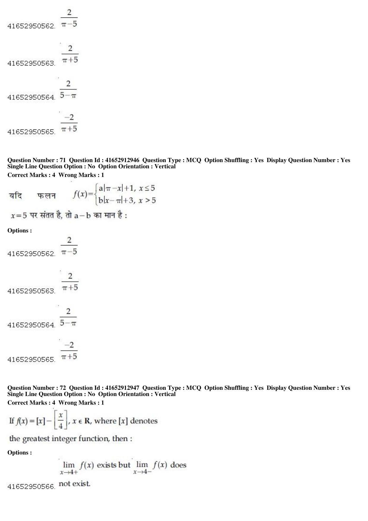 JEE Main 2019 Paper I Question Paper (9th April 2019 Shift 2) - Page 67