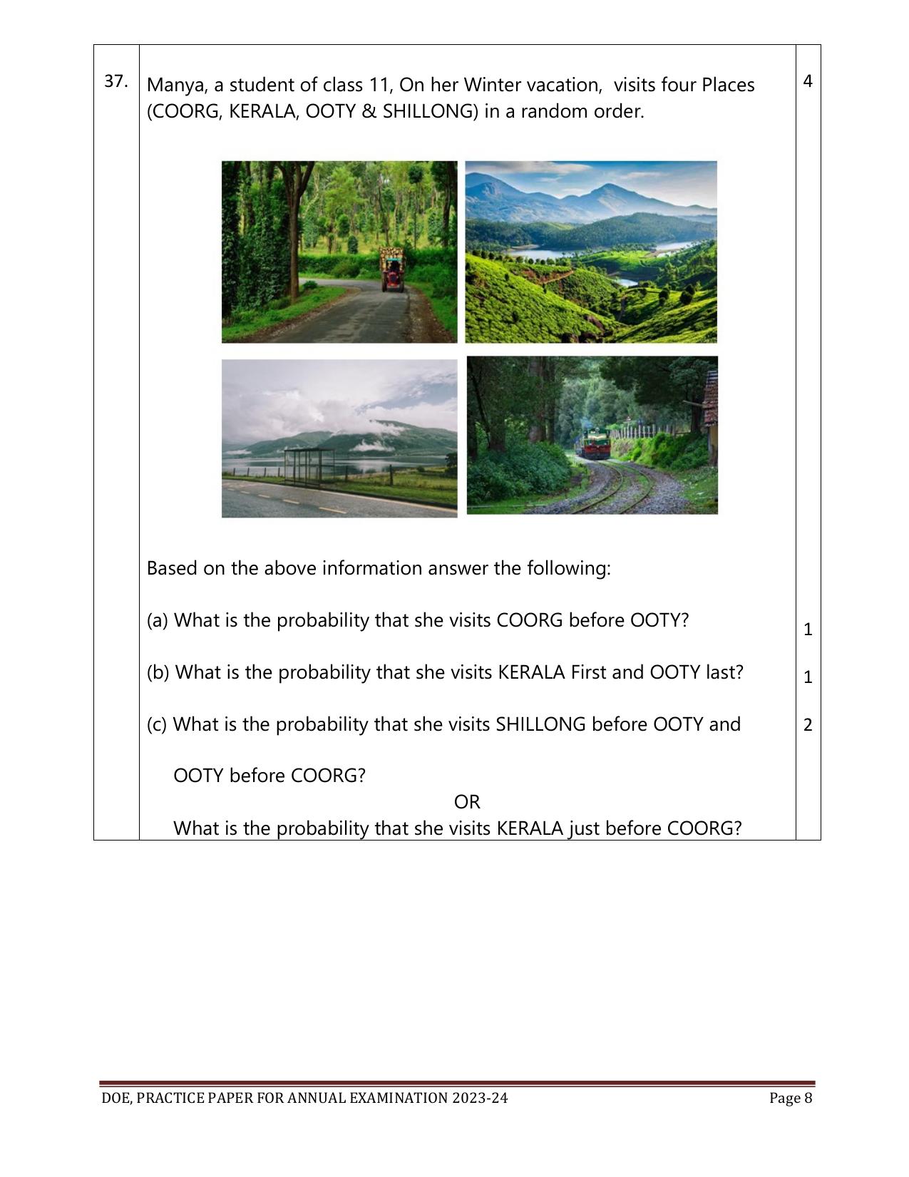 Edudel Class 11 Math (English) Practice Papers-2 (2023-24) - Page 8