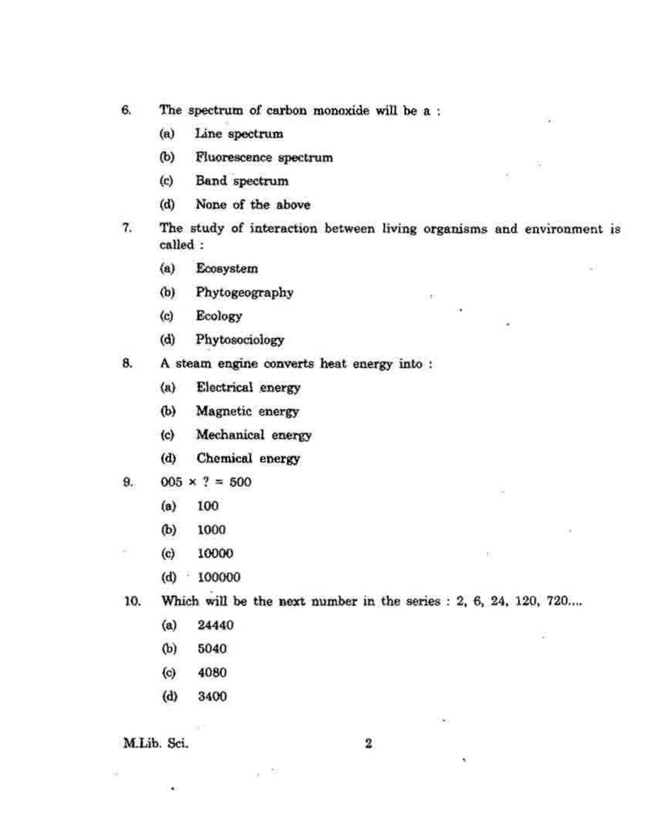 KUET 2023 MLIS Question Paper - Page 91