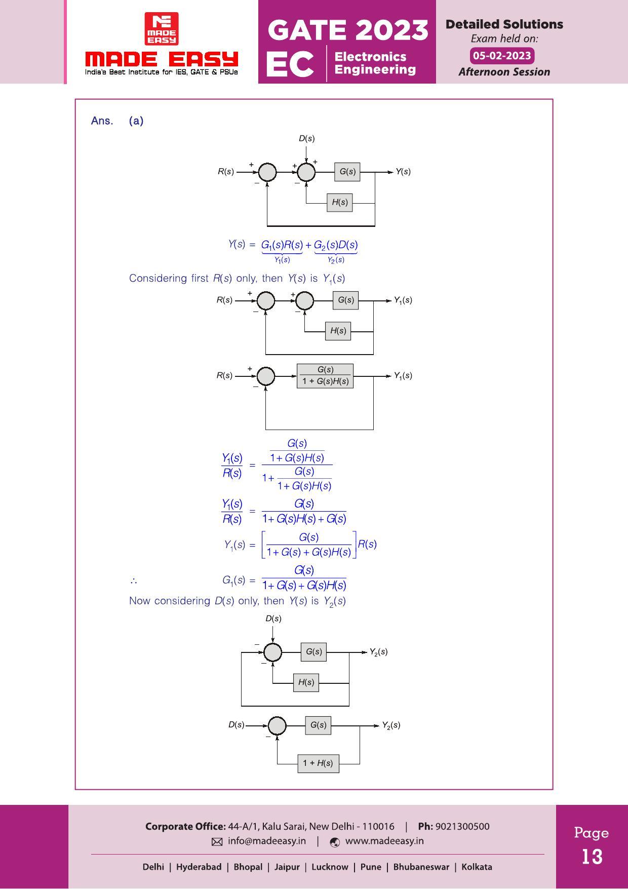 GATE 2023 Electronics and Communication Engineering (EC) Question Paper (Made Easy) - Page 16