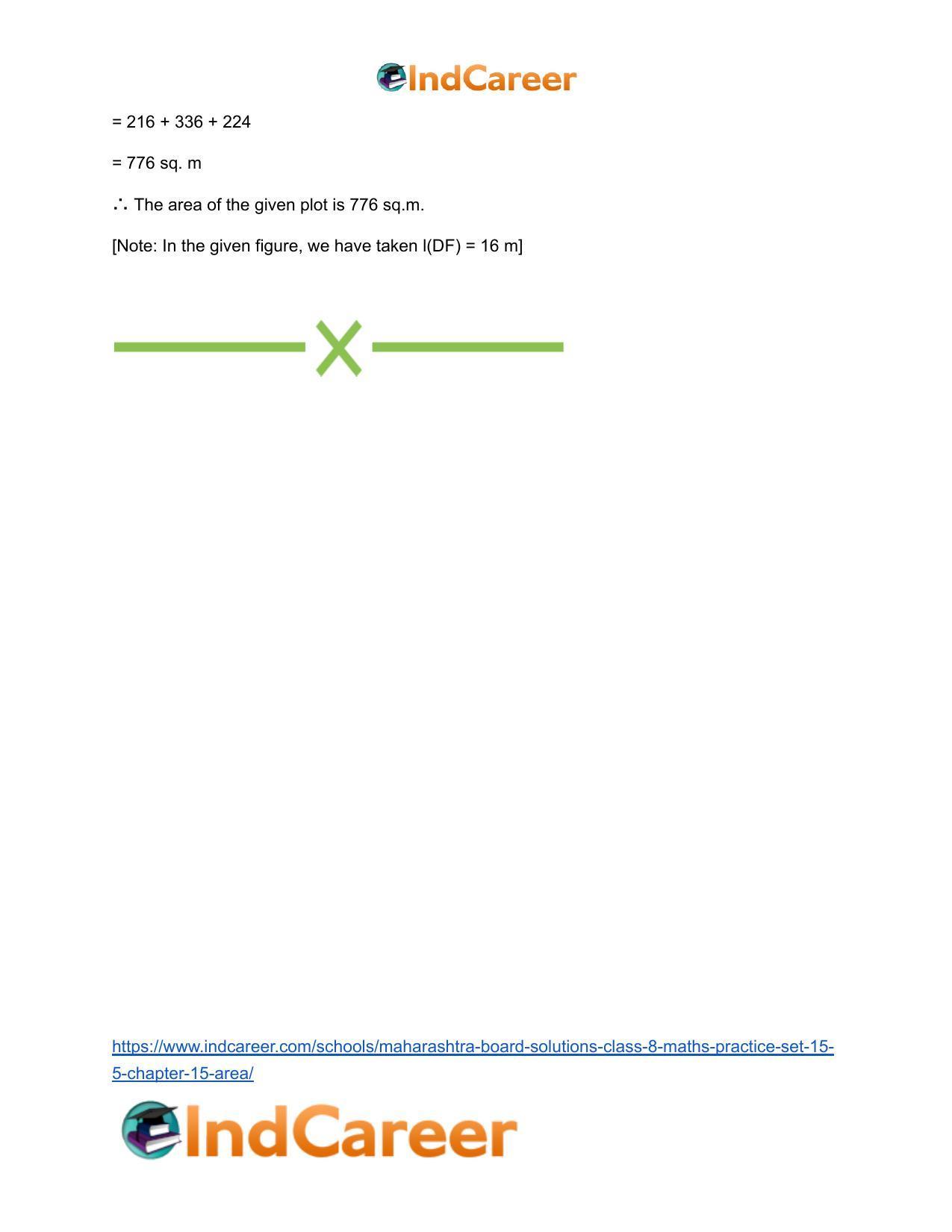 Maharashtra Board Solutions Class 8-Maths (Practice Set 15.5): Chapter 15- Area - Page 6