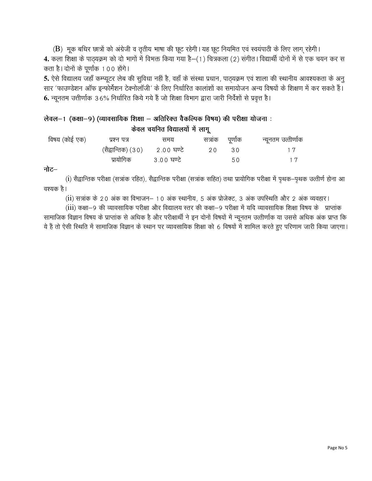 RBSE Class 9 Complete Syllabus 2023 - Page 5