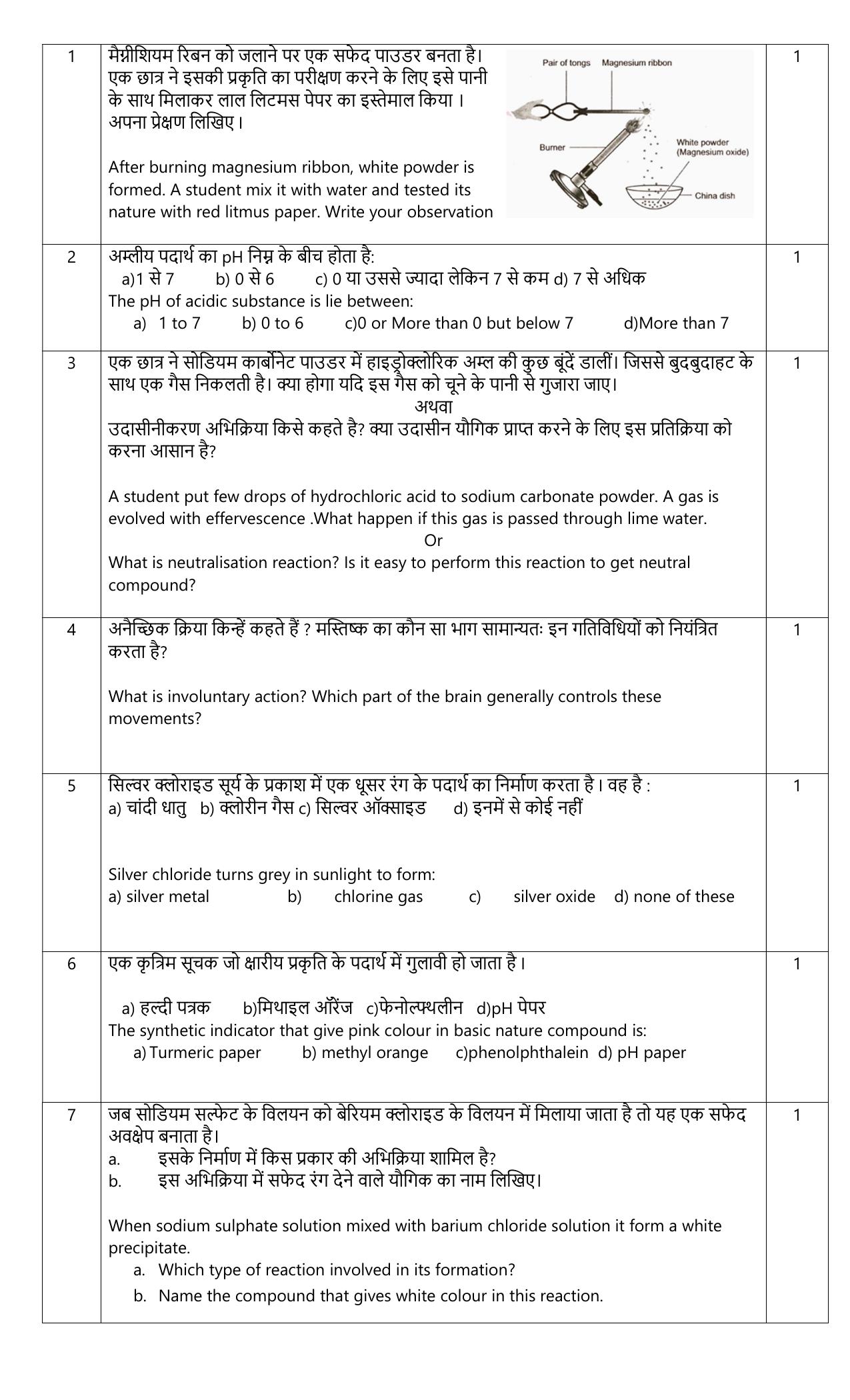 Edudel Class 10 Science Sample Question Paper - Page 2