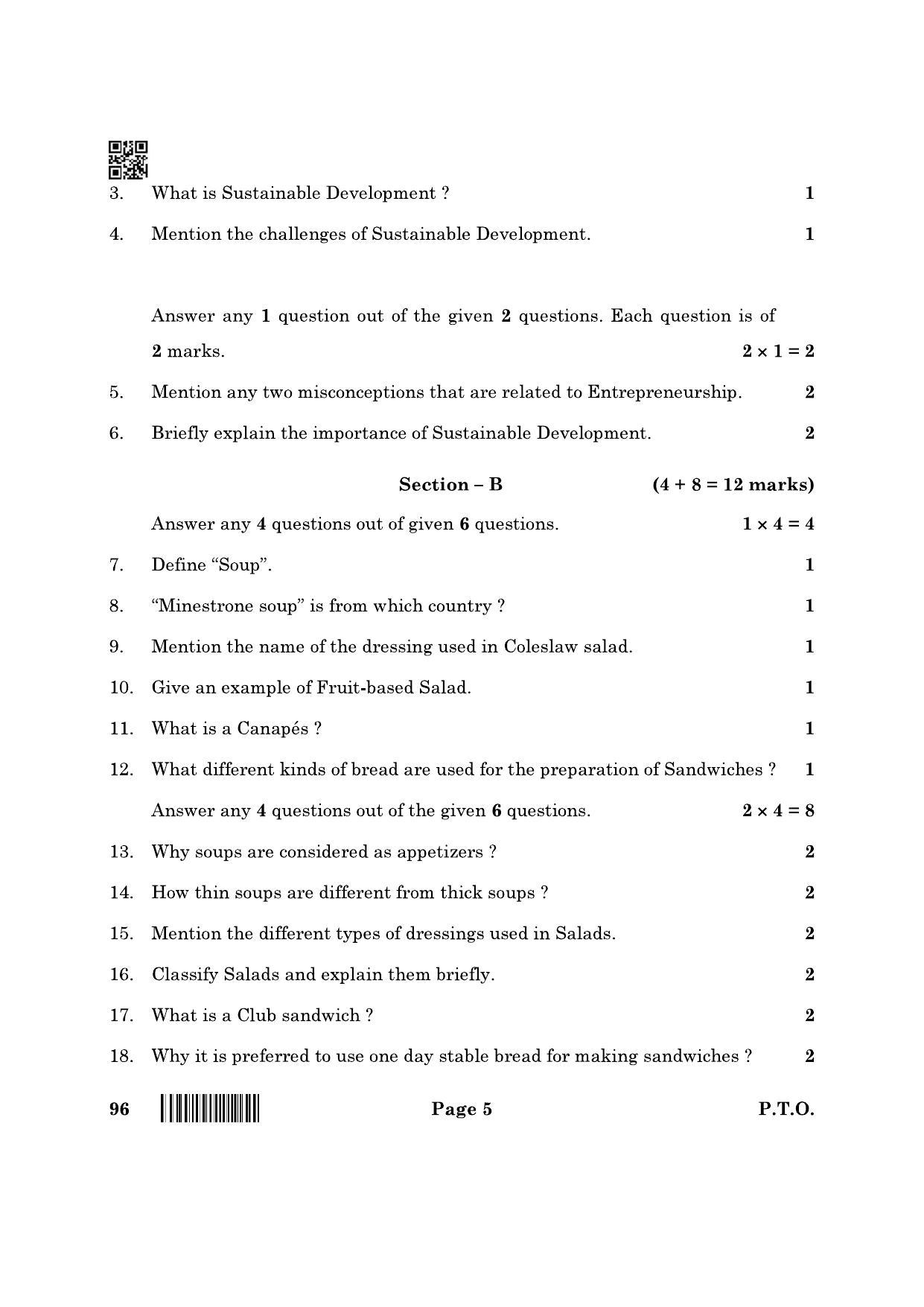 CBSE Class 10 96 Food Production 2022 Question Paper - Page 5