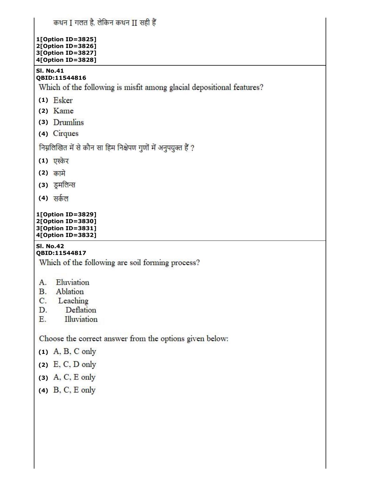 CUET (PG) 2022: PGQP-17 Geography (2-09-2022) Question Paper - Page 24
