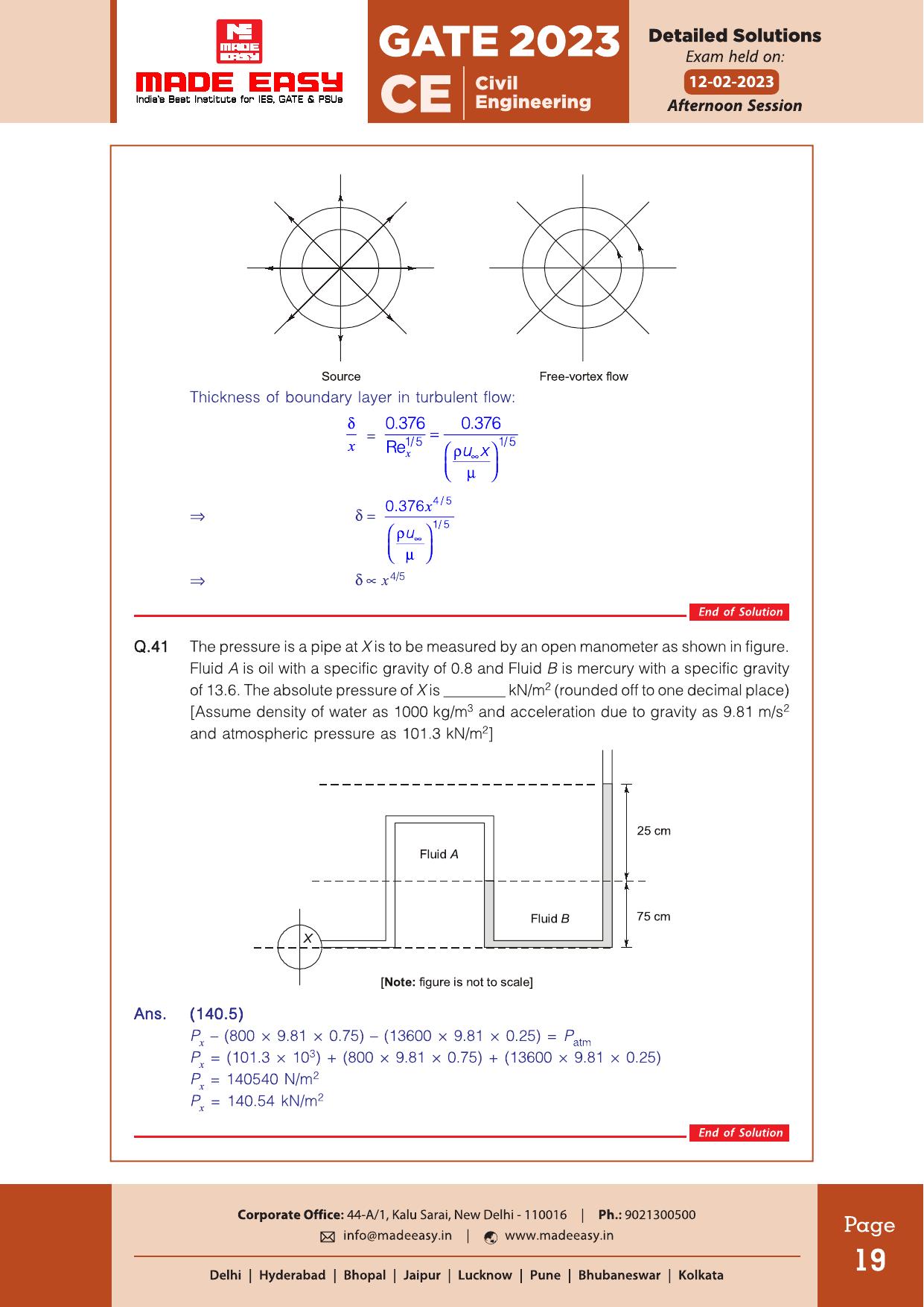 GATE 2023 Civil Engineering (CE) Afteroon Session (12th Feb 2023) Question Paper (Made Easy) - Page 24