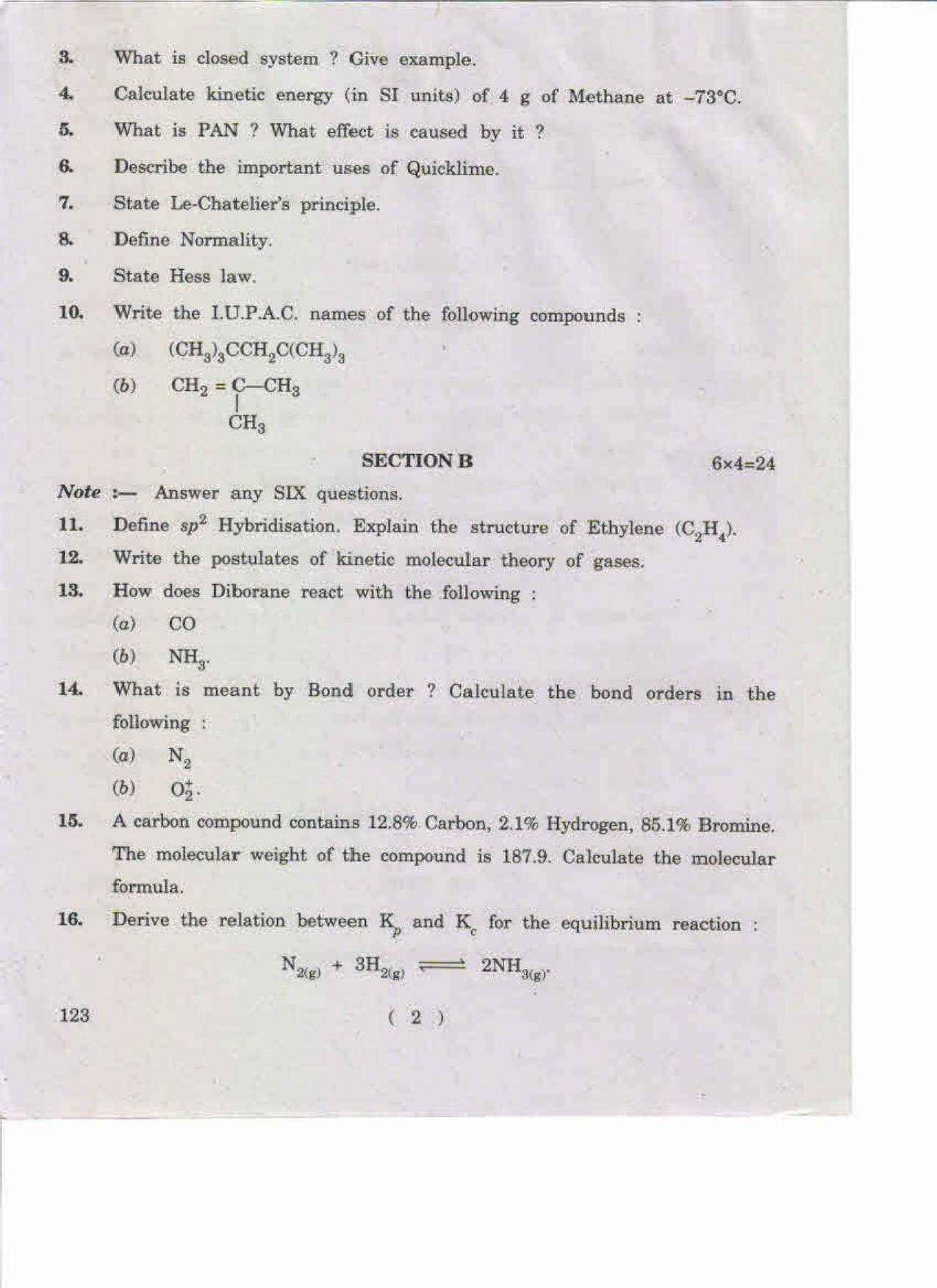 AP Inter 1st Year Chemistry-I (EM) May-2019-General Question Paper - Page 2