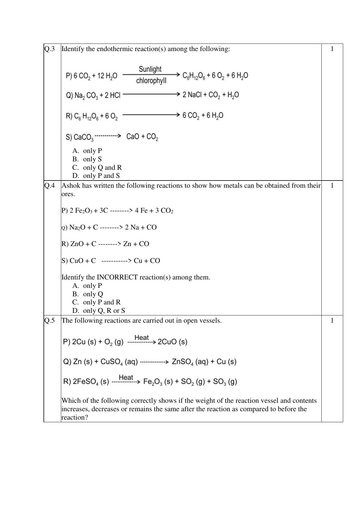CBSE Class 10 Science Practice Questions 2022-23 - Page 2