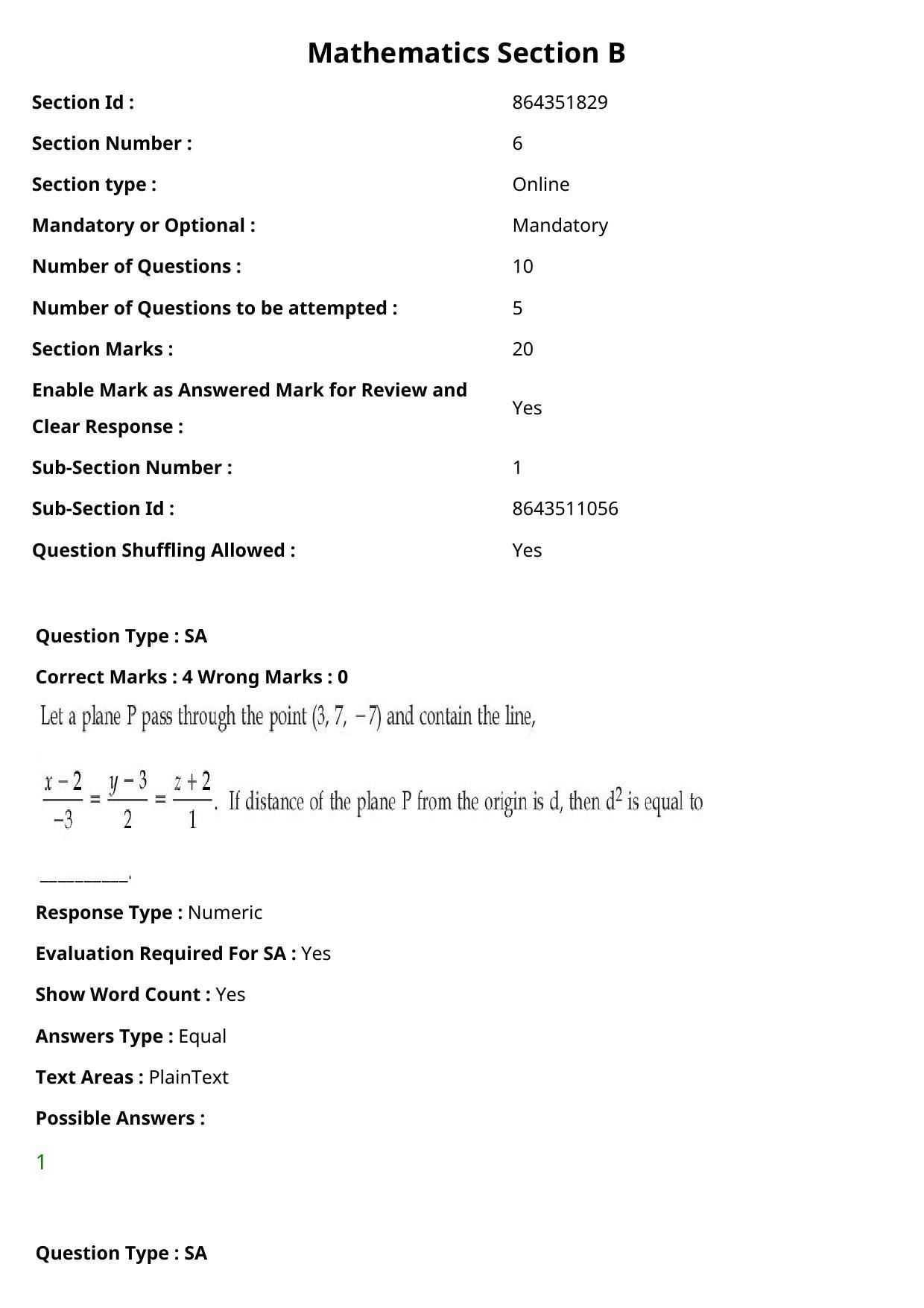 JEE Mains 2021: BTech Hindi (PA)(Shift 1) 27-07-2021 Question Paper - Page 106