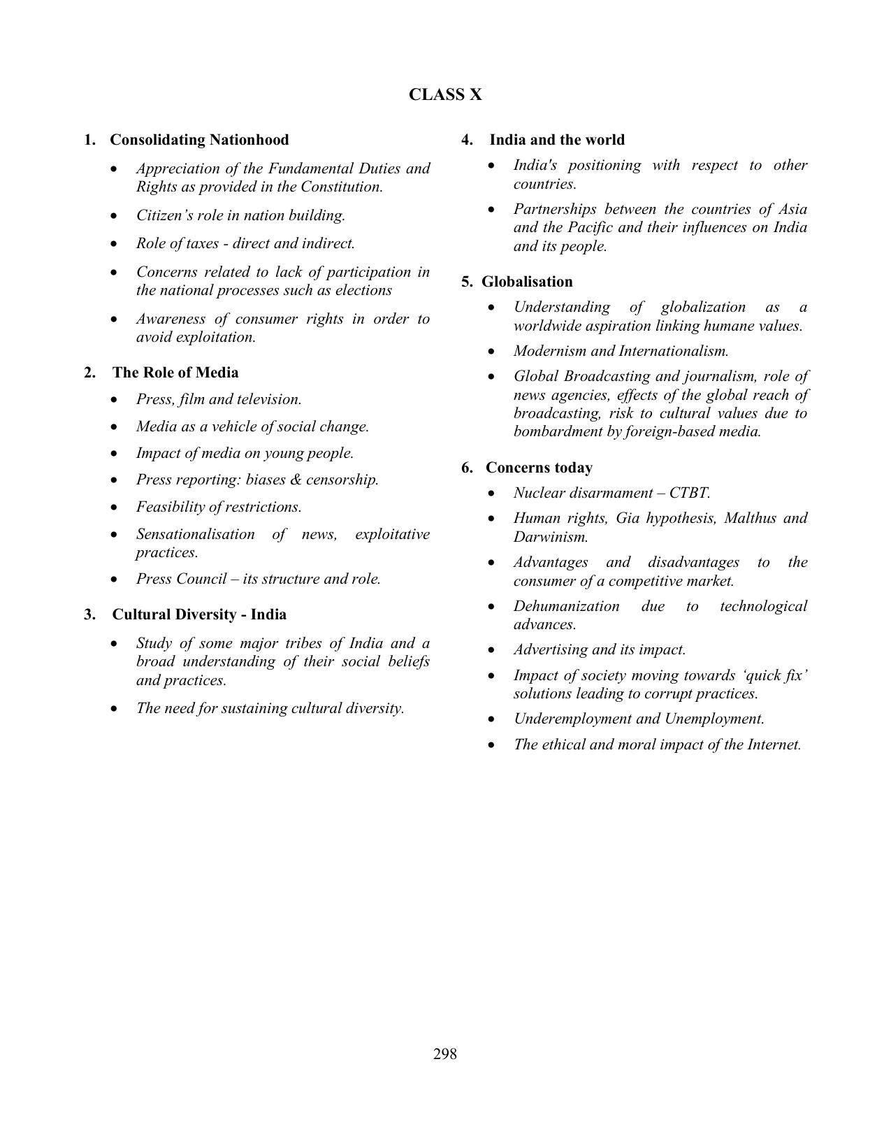 ICSE SUPW and Community Service Syllabus 2026 - Page 7