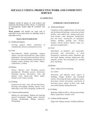 ICSE SUPW and Community Service Syllabus 2026