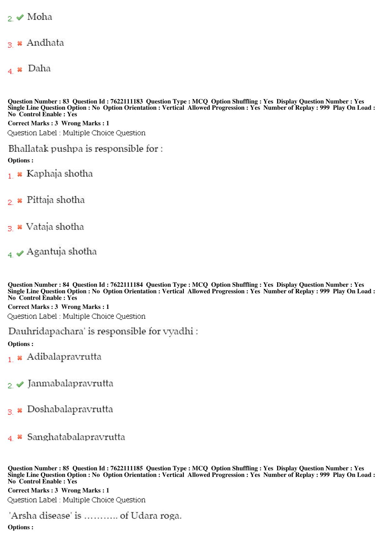 BHU RET Vikrit Vigyan 2019 Question Paper  - Page 38