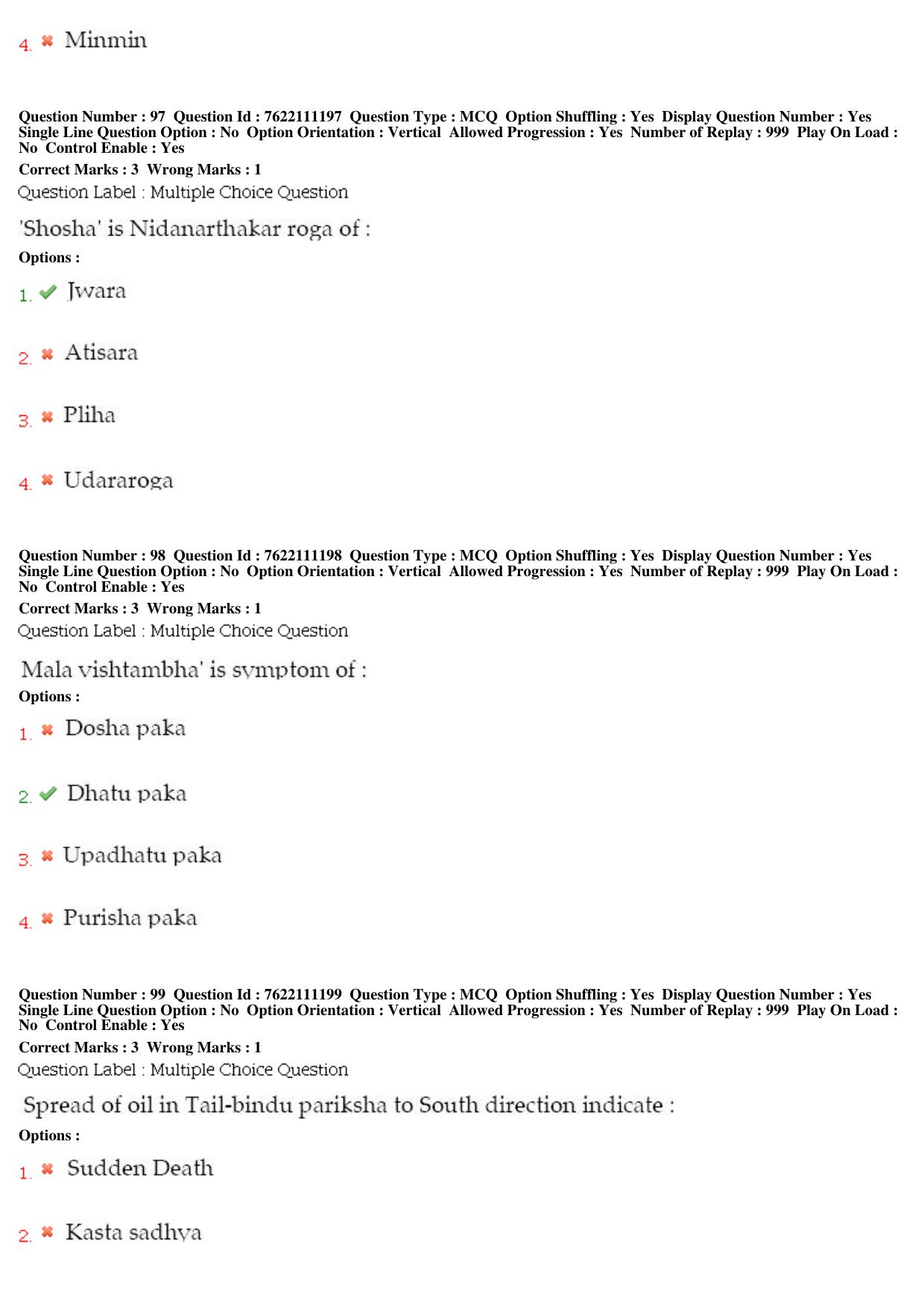 BHU RET Vikrit Vigyan 2019 Question Paper  - Page 43
