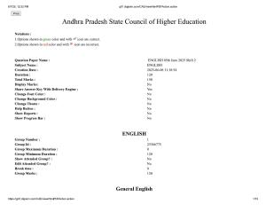 AP EDCET 2025 English Question Paper with Answer Key