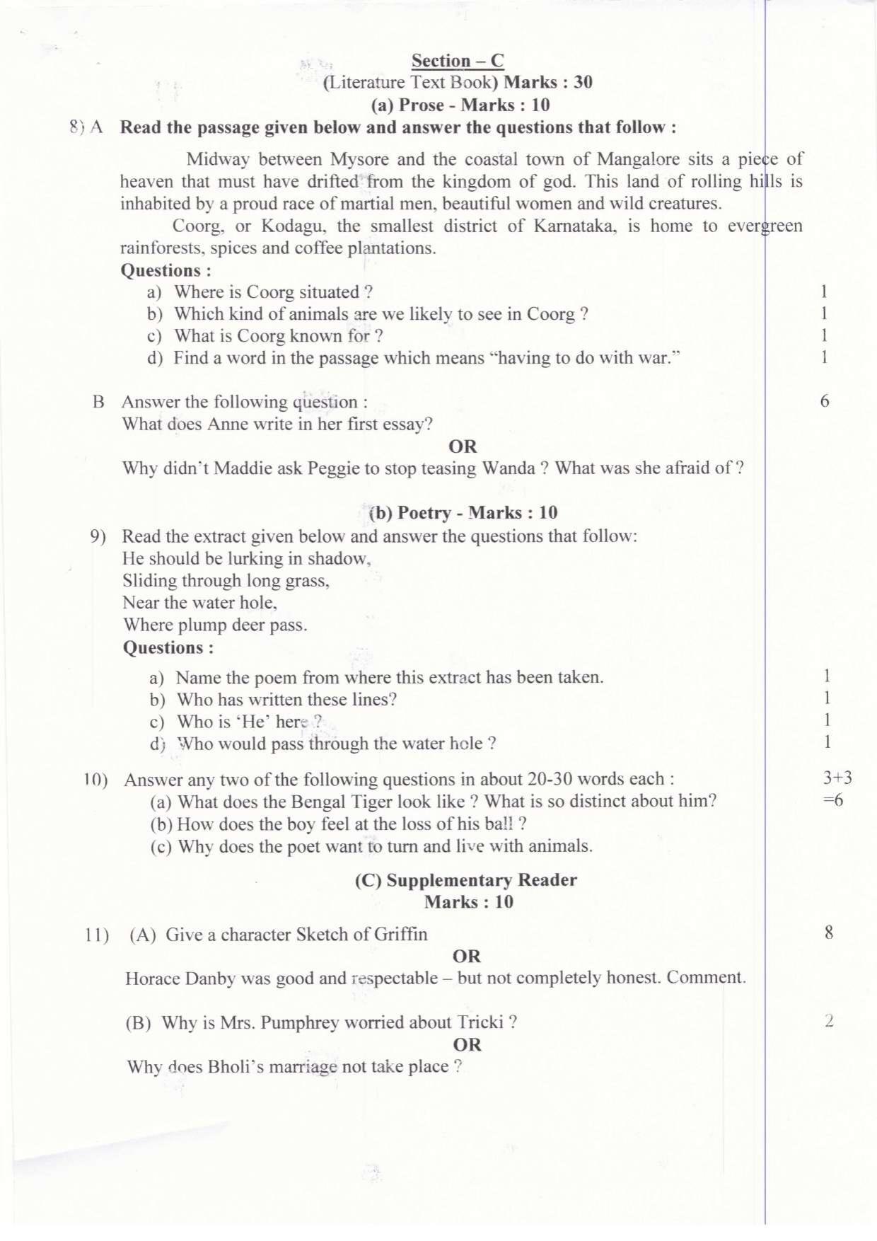 JAC Board Class 10th 2019 ENGLISH SET-1 Model Paper - Page 6
