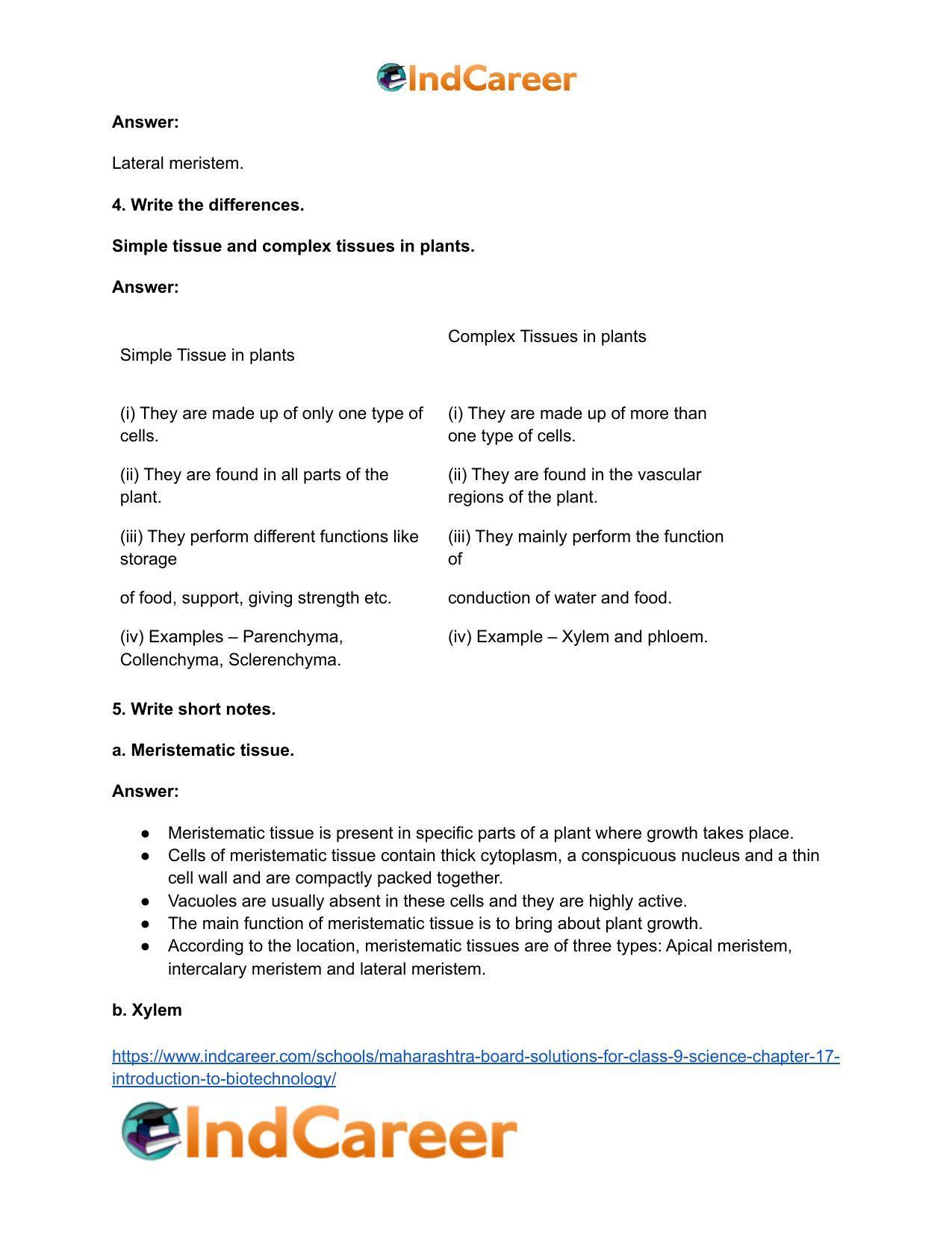 Maharashtra Board Solutions for Class 9- Science: Chapter 17- Introduction to Biotechnology - Page 4