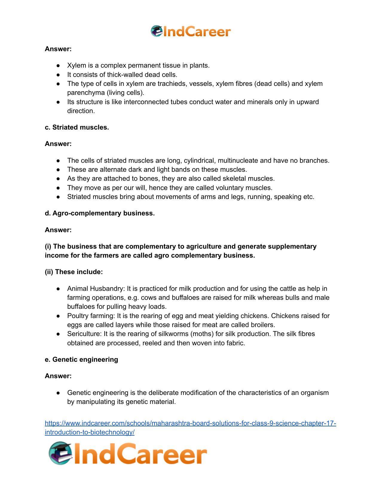 Maharashtra Board Solutions for Class 9- Science: Chapter 17- Introduction to Biotechnology - Page 5