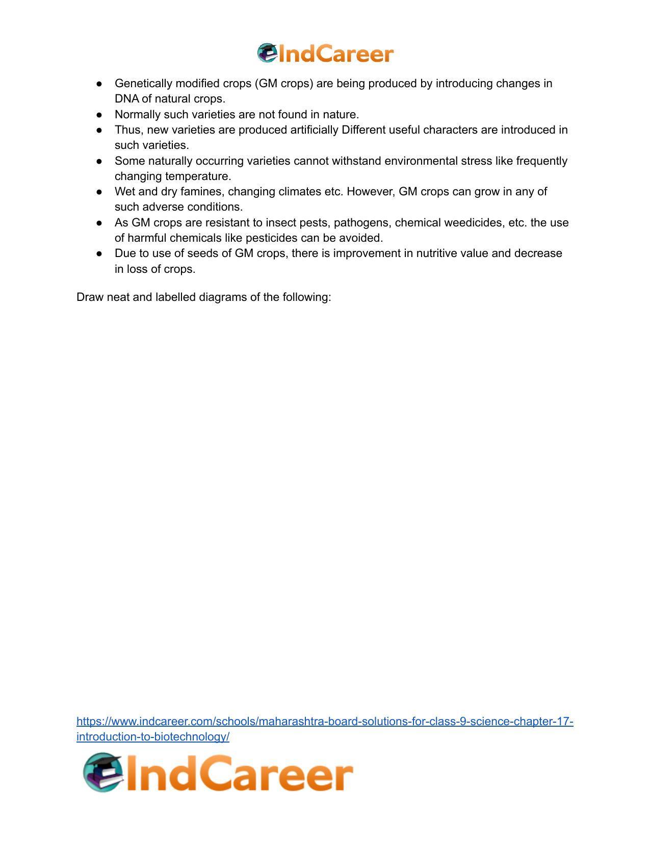 Maharashtra Board Solutions for Class 9- Science: Chapter 17- Introduction to Biotechnology - Page 7
