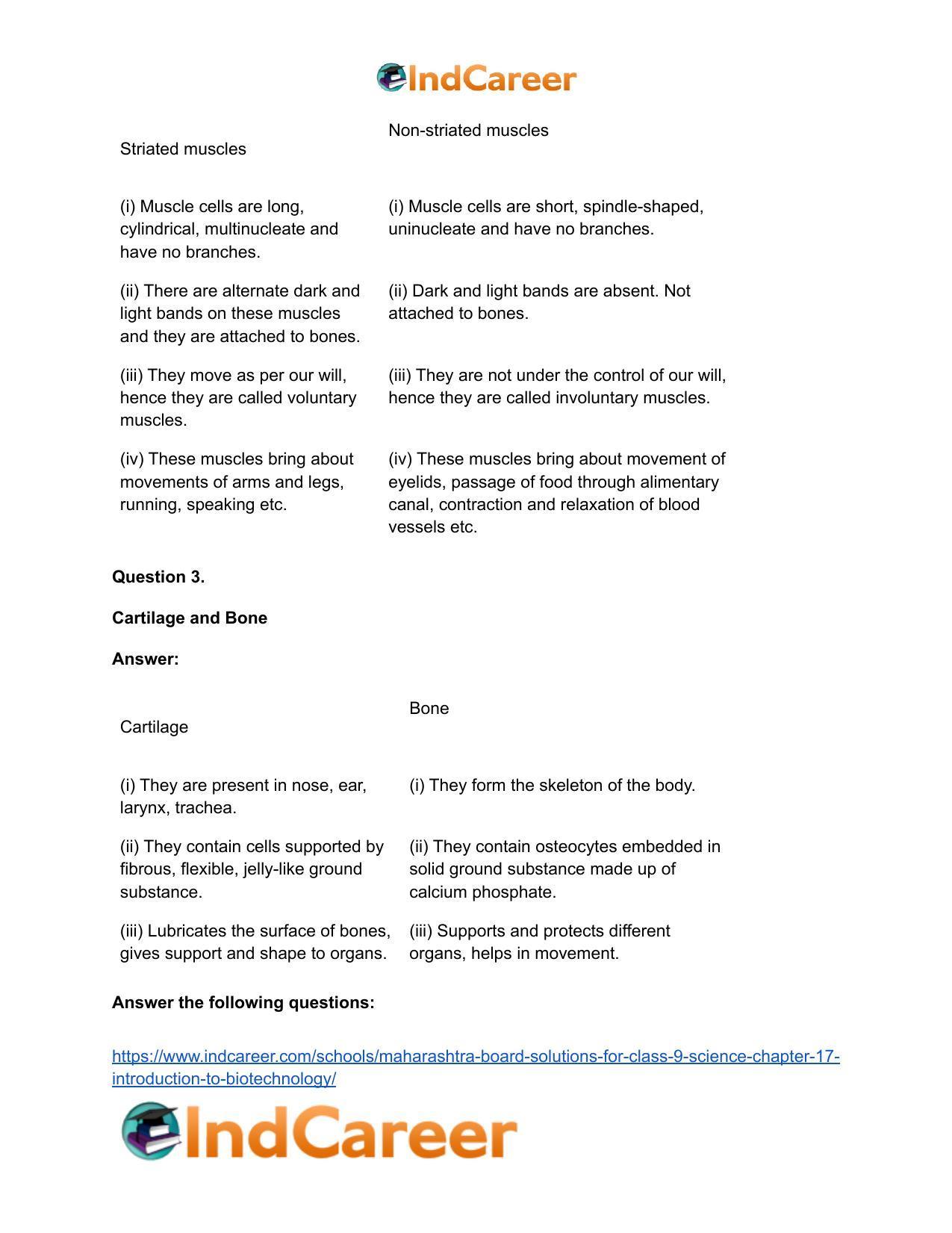 Maharashtra Board Solutions for Class 9- Science: Chapter 17- Introduction to Biotechnology - Page 41