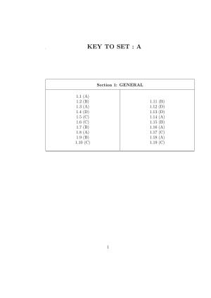 NEST 2011 Answer Key