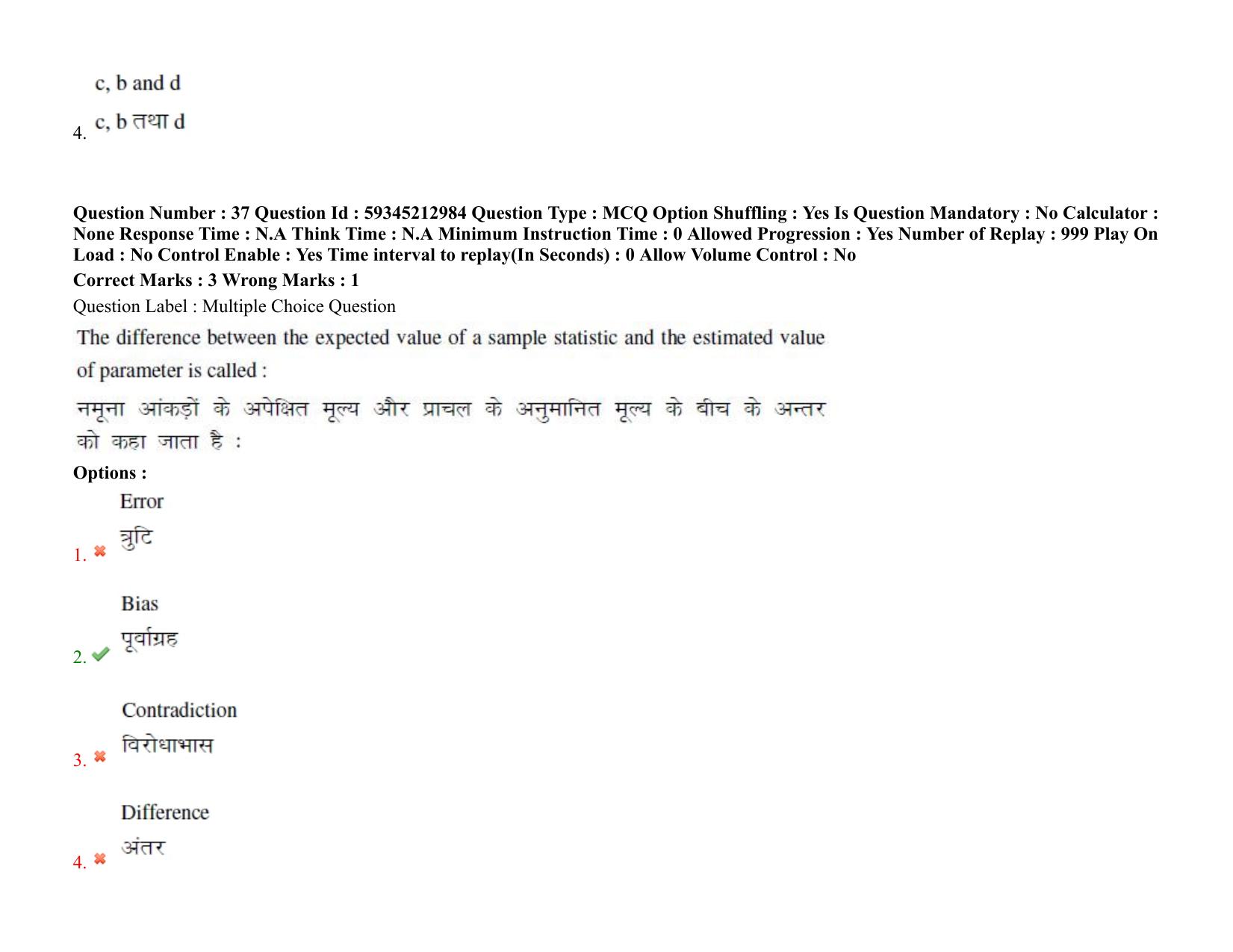 BHU RET Dental Science 2021 Question Paper - Page 32