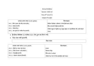 Edudel Class 8 (L-1) Punjabi Syllabus