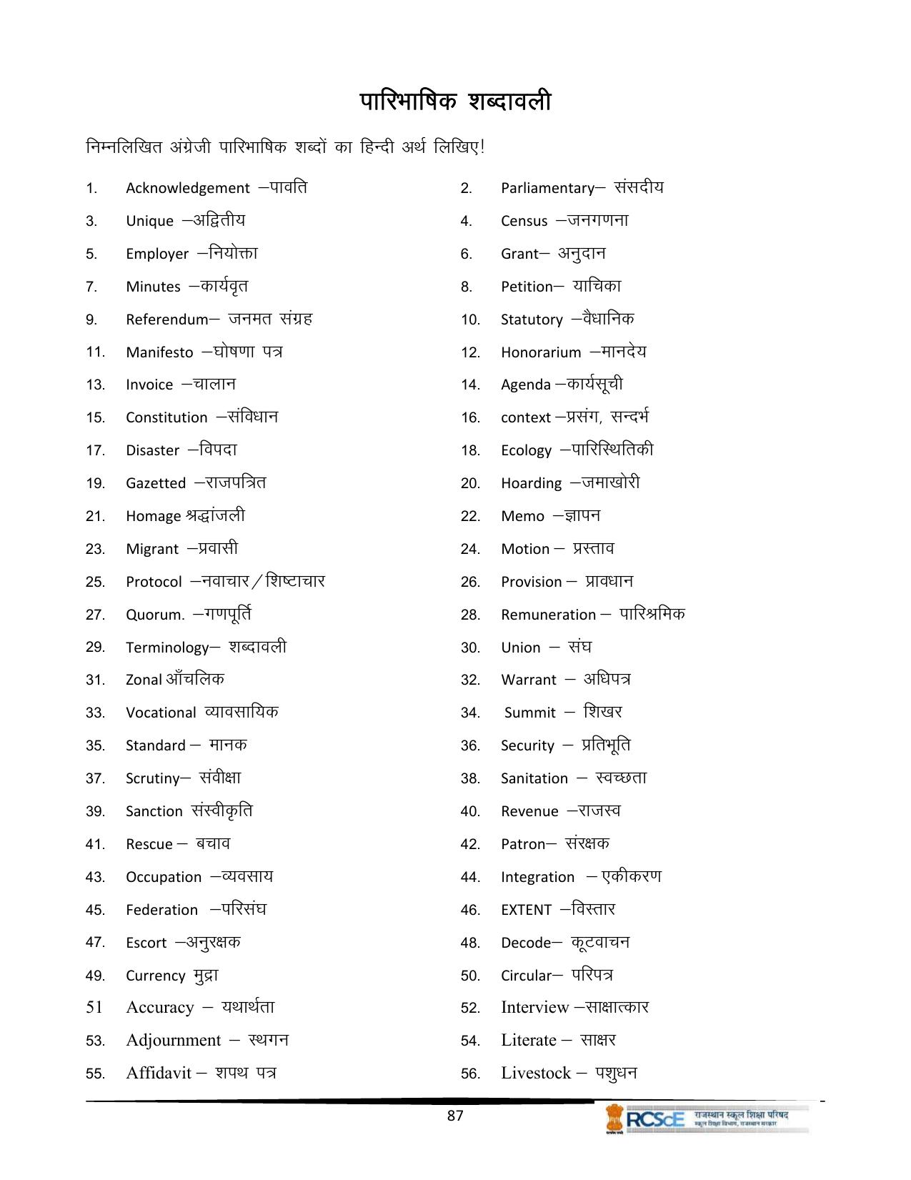RBSE Class 12 Question Bank - Page 167