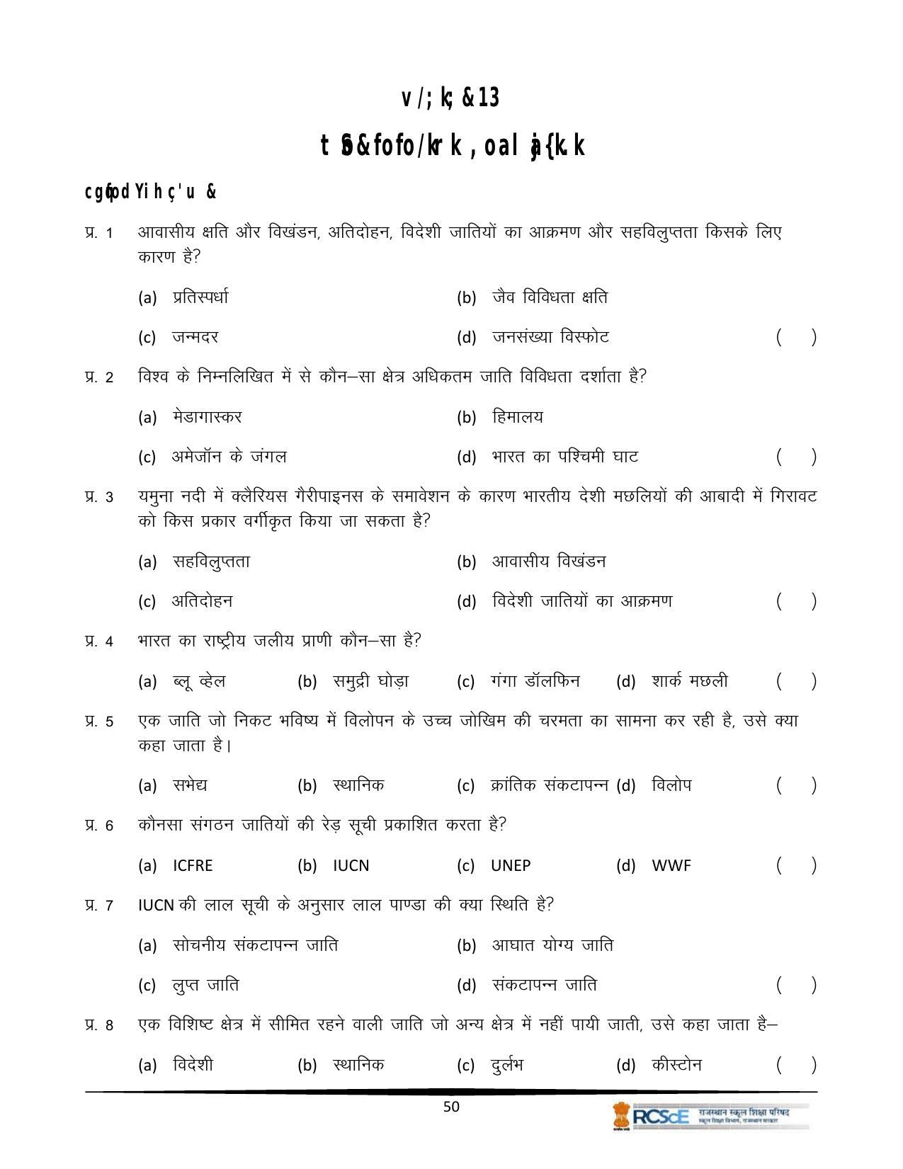 RBSE Class 12 Question Bank - Page 422
