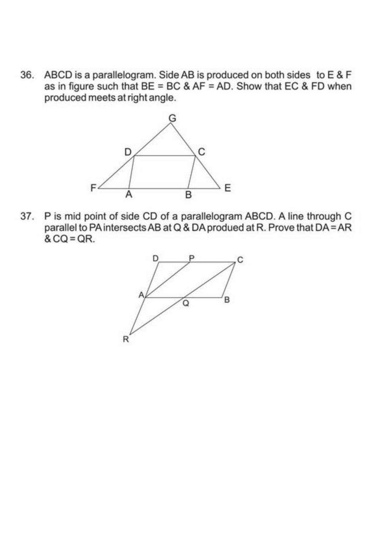 Class 9 Notes, Question & Practice Paper - Mathematics (Topic 8 : Quadrilaterals) - Page 10
