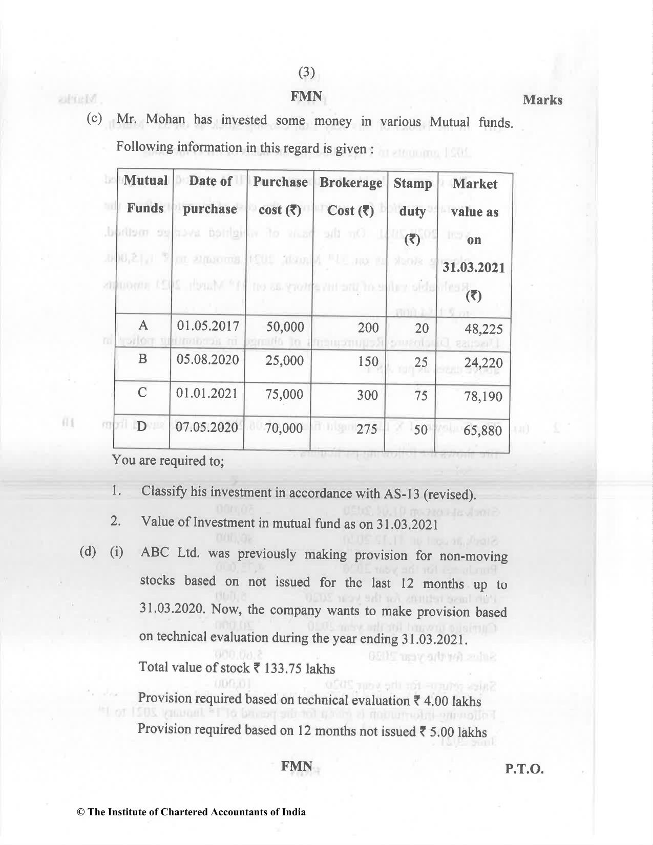 CA Inter Dec 2021 Question Paper - Paper 1 – Accounting - Page 3
