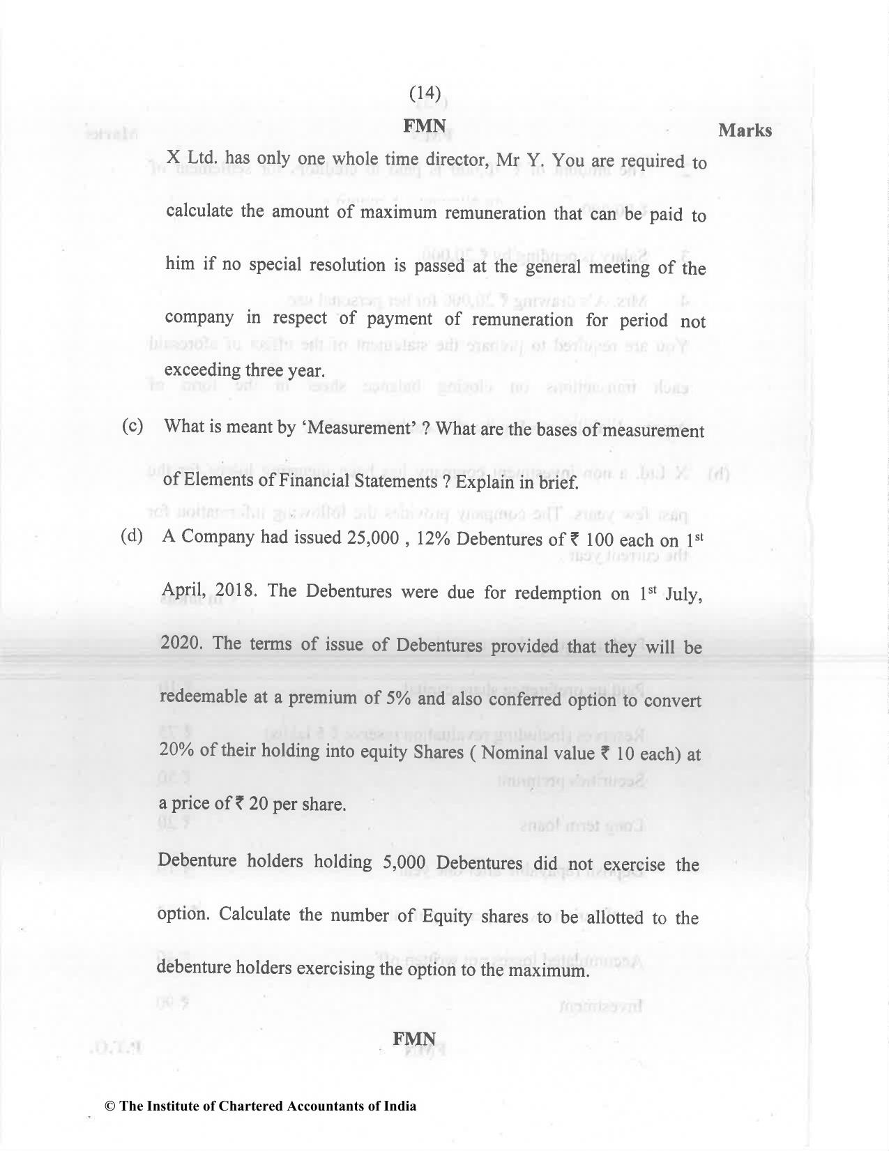 CA Inter Dec 2021 Question Paper - Paper 1 – Accounting - Page 14