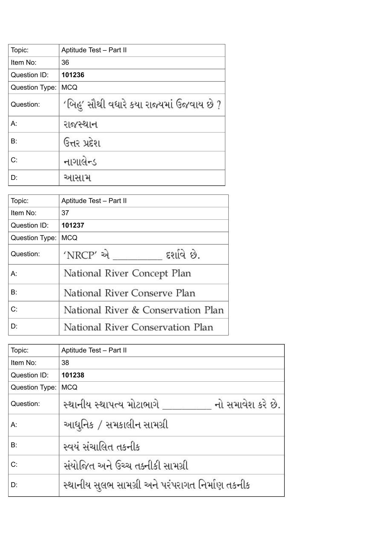 JEE Mains 2022: B.Arch Gujarati (Shift 1) 30-07-2022 Question Paper - Page 15