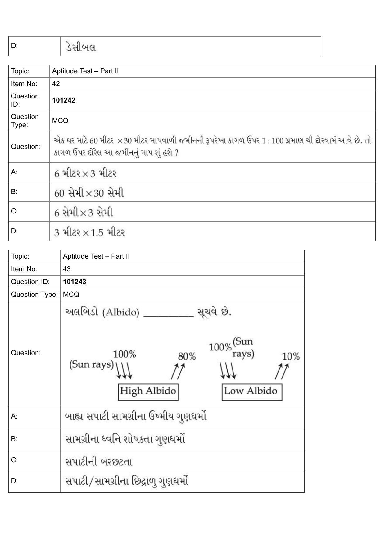 JEE Mains 2022: B.Arch Gujarati (Shift 1) 30-07-2022 Question Paper - Page 17