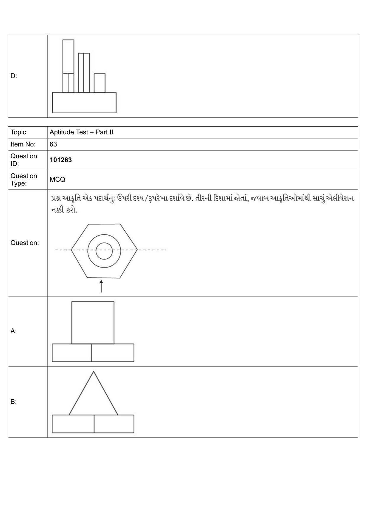 JEE Mains 2022: B.Arch Gujarati (Shift 1) 30-07-2022 Question Paper - Page 34