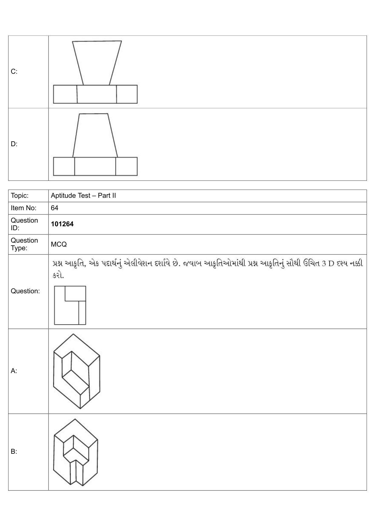JEE Mains 2022: B.Arch Gujarati (Shift 1) 30-07-2022 Question Paper - Page 35
