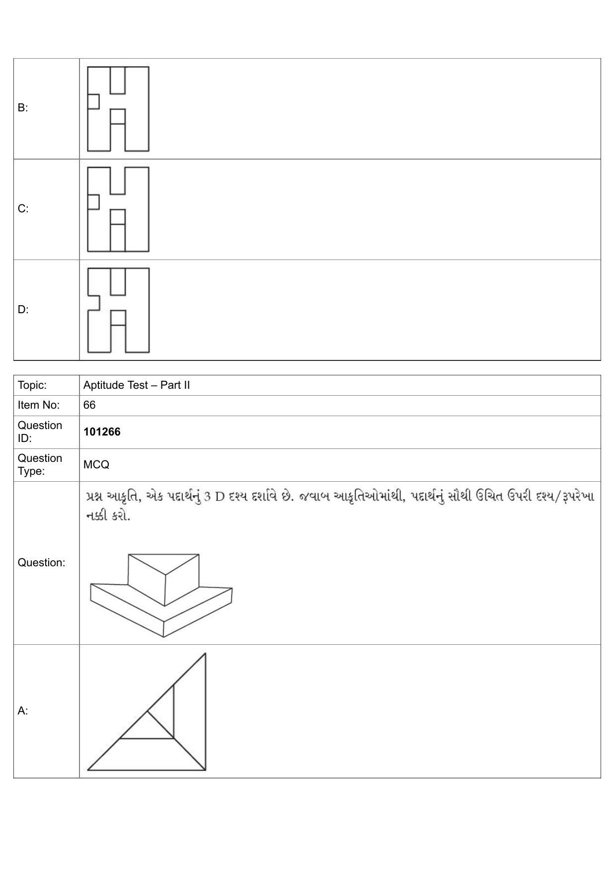 JEE Mains 2022: B.Arch Gujarati (Shift 1) 30-07-2022 Question Paper - Page 37