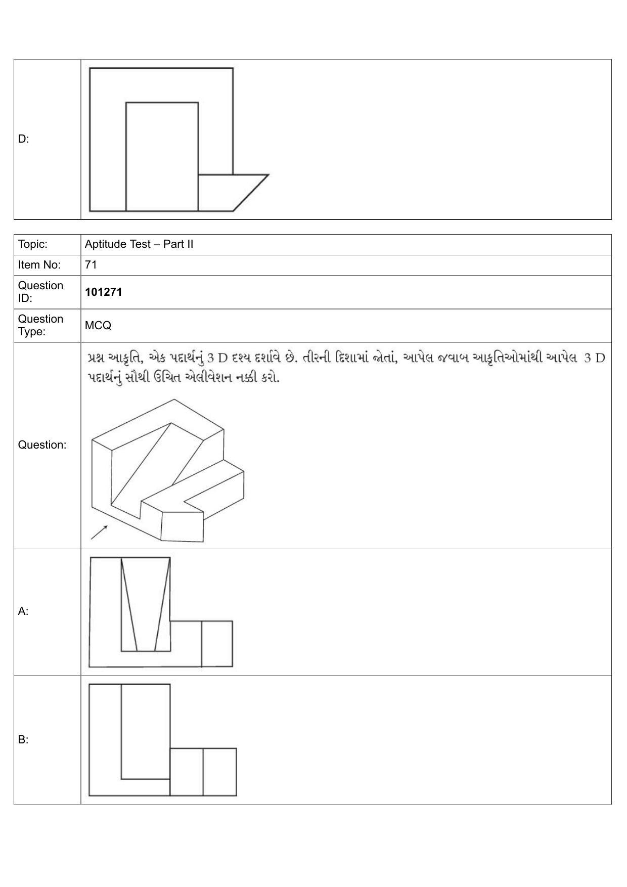 JEE Mains 2022: B.Arch Gujarati (Shift 1) 30-07-2022 Question Paper - Page 44