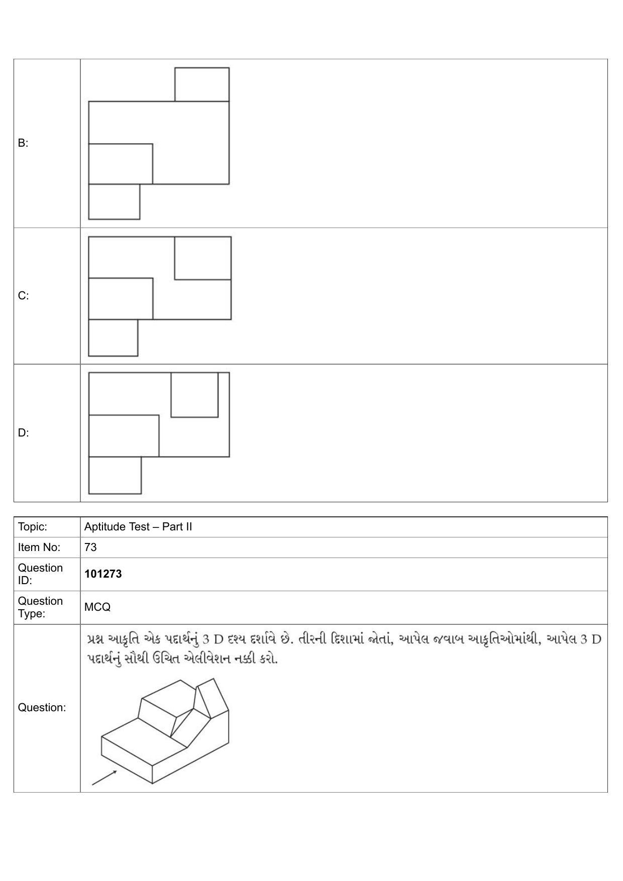 JEE Mains 2022: B.Arch Gujarati (Shift 1) 30-07-2022 Question Paper - Page 46