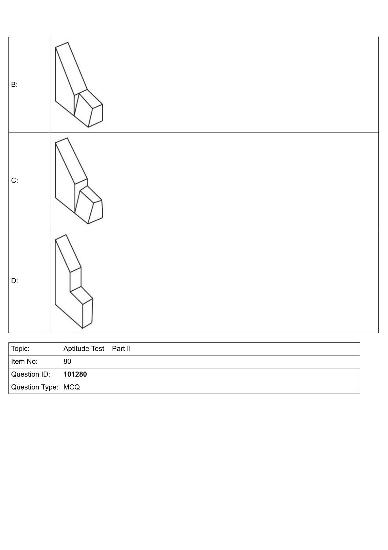 JEE Mains 2022: B.Arch Gujarati (Shift 1) 30-07-2022 Question Paper - Page 54