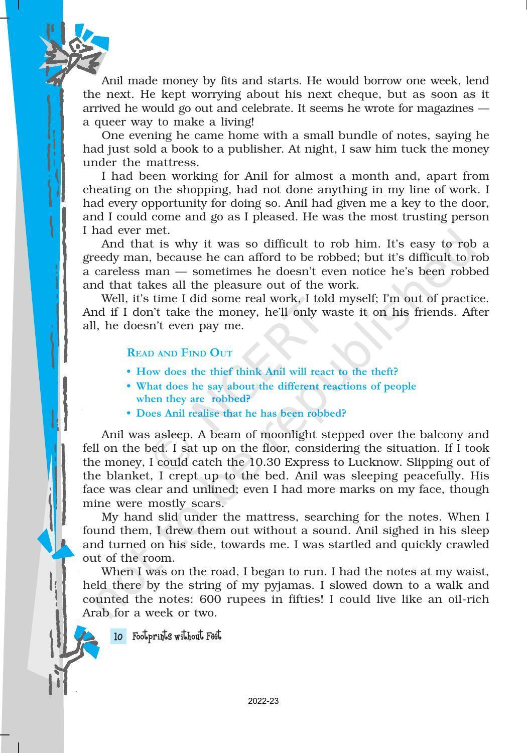 NCERT Book for Class 10 English Footprints Without Feet Chapter 2 The Thief’s Story - Page 3