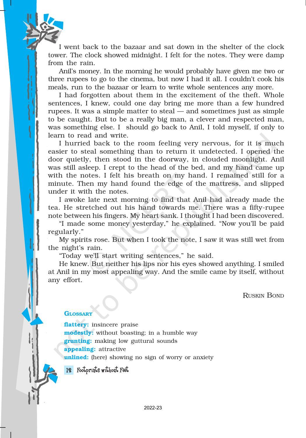 NCERT Book for Class 10 English Footprints Without Feet Chapter 2 The Thief’s Story - Page 5