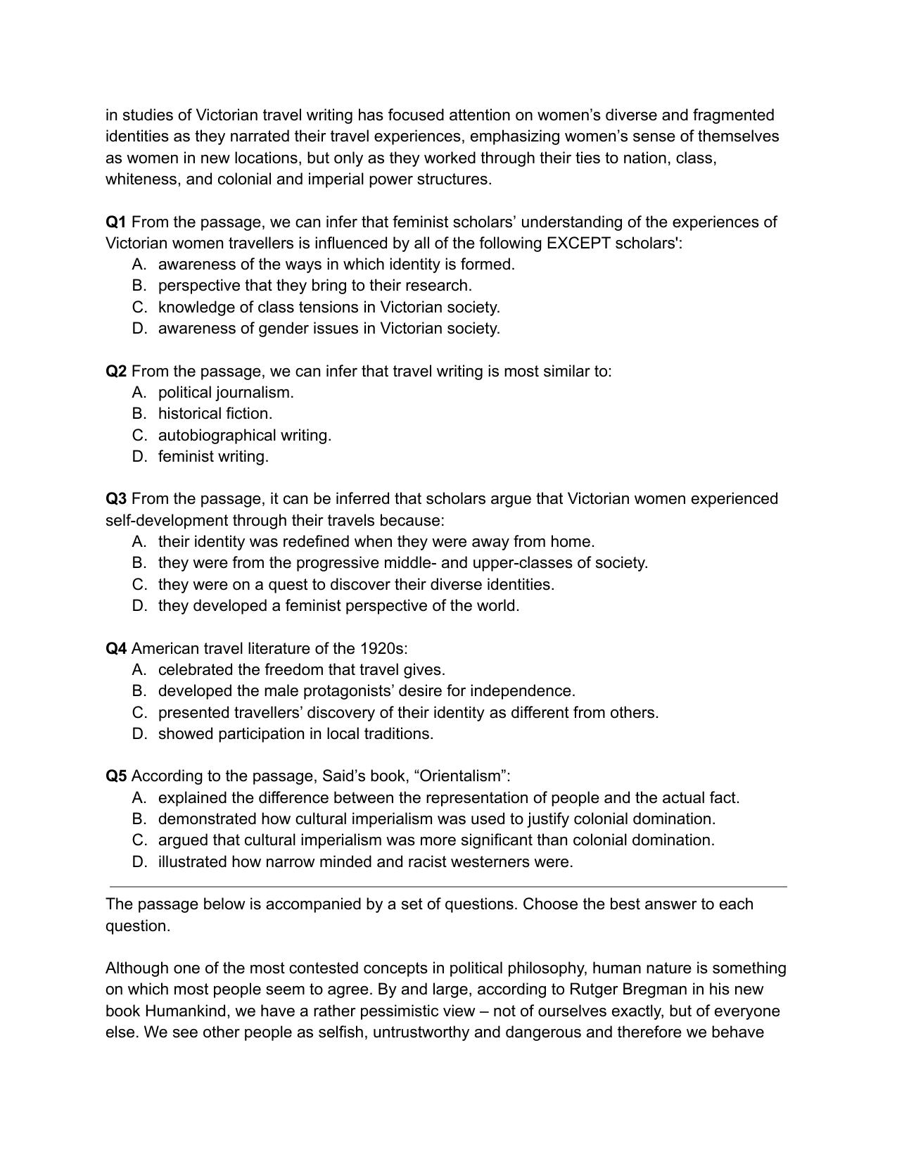 CAT 2019 CAT QA Slot 1 Question Paper - Page 2