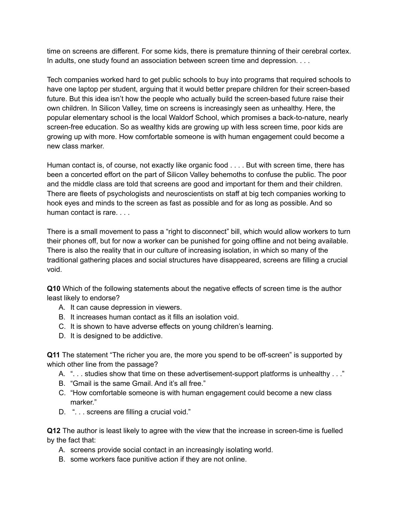 CAT 2019 CAT QA Slot 1 Question Paper - Page 5