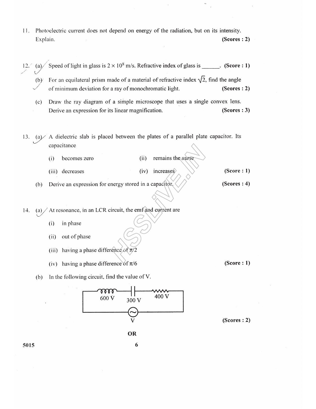 Kerala Plus Two 2017 Physics Question paper - Page 4