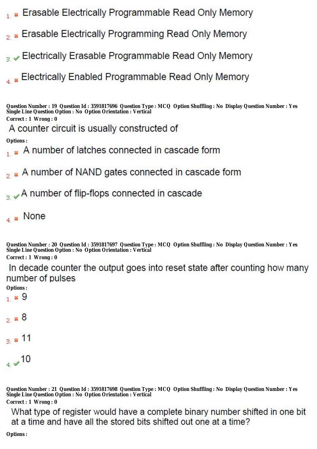 TS CPGET 2018 M.Sc. Electronics (Shift 2) Question Paper with Answer Key - Page 8