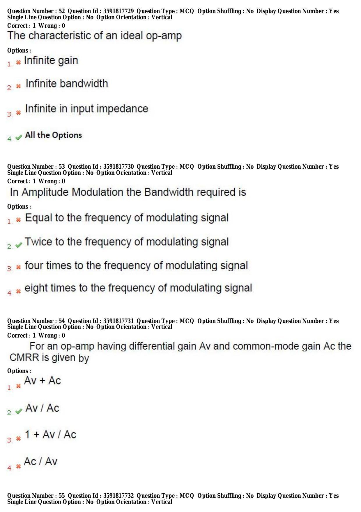 TS CPGET 2018 M.Sc. Electronics (Shift 2) Question Paper with Answer Key - Page 20